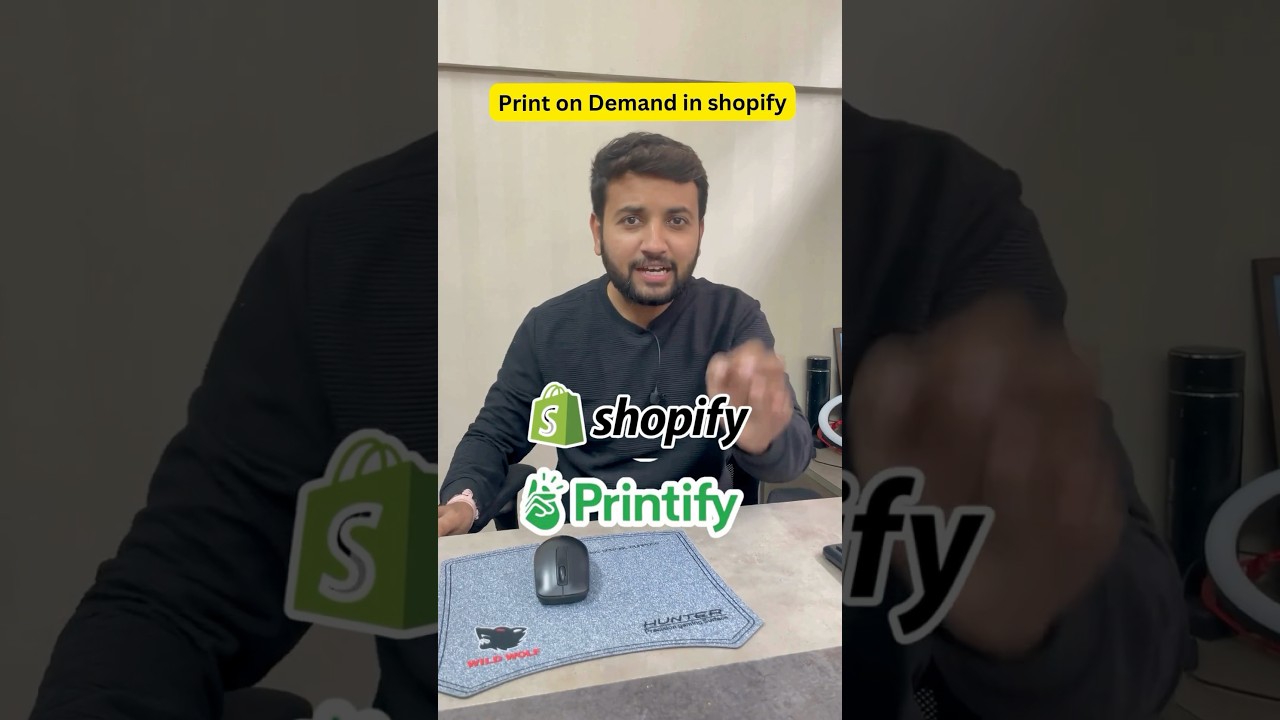 Print on Demand Explained in 1 Minute | POD #dropshipping #printify #shopify #shopifytipsandtricks