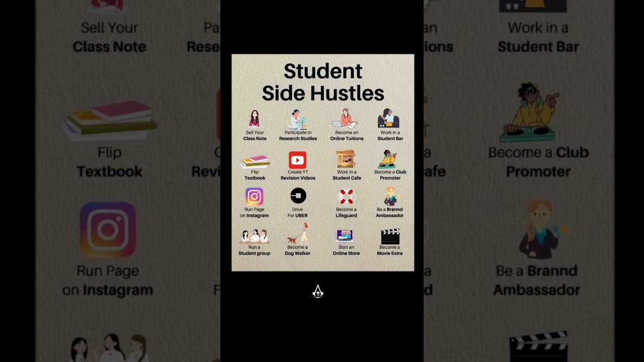 "Side Hustles Every Student Should Know (Make Money While Studying!)" #makemoneyonline #skills