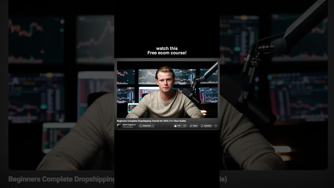 Beginner’s Complete Dropshipping Tutorial for 2025 (11+ Hour Guide) #daviefogarty