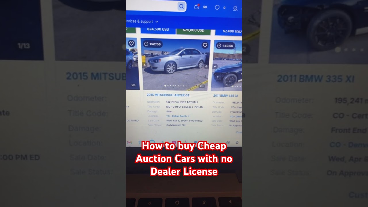 How to Buy Cheap Auction Cars online with no license, Turo , Private Rental