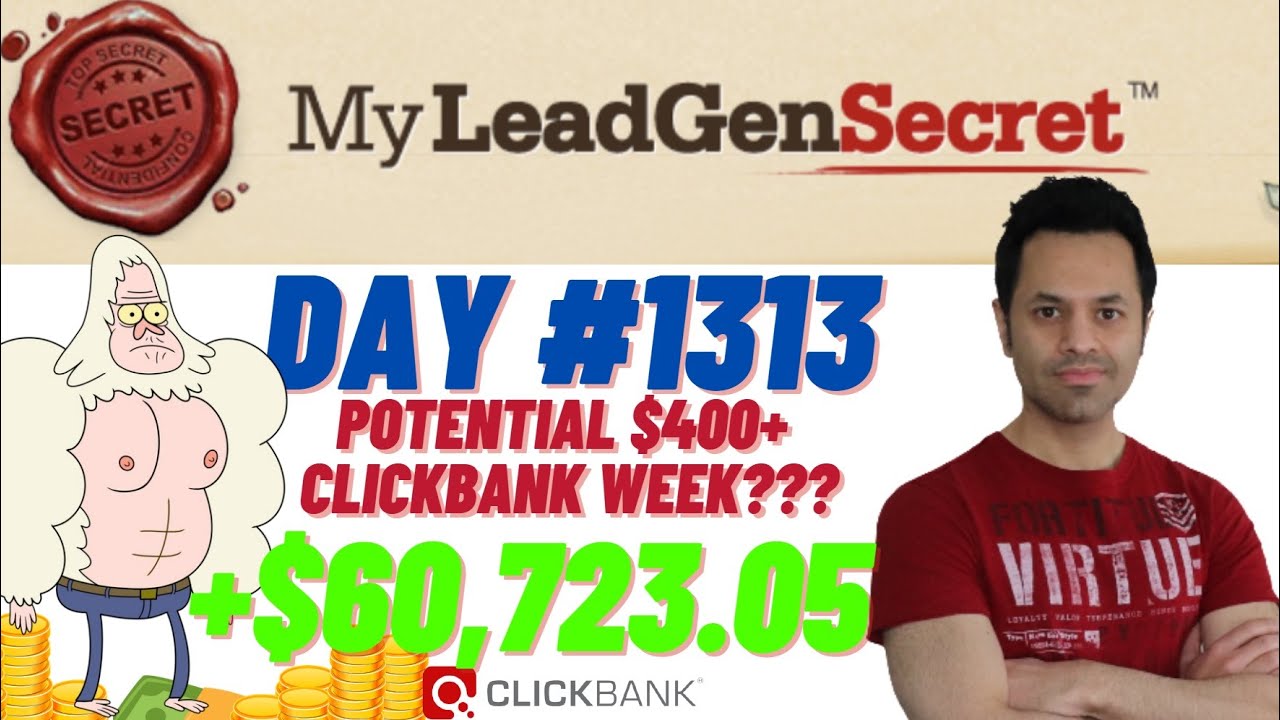 POTENTIAL $400+ Clickbank Week?!...My Lead Gen Secret Case Study Results 2025 (Day #1313)