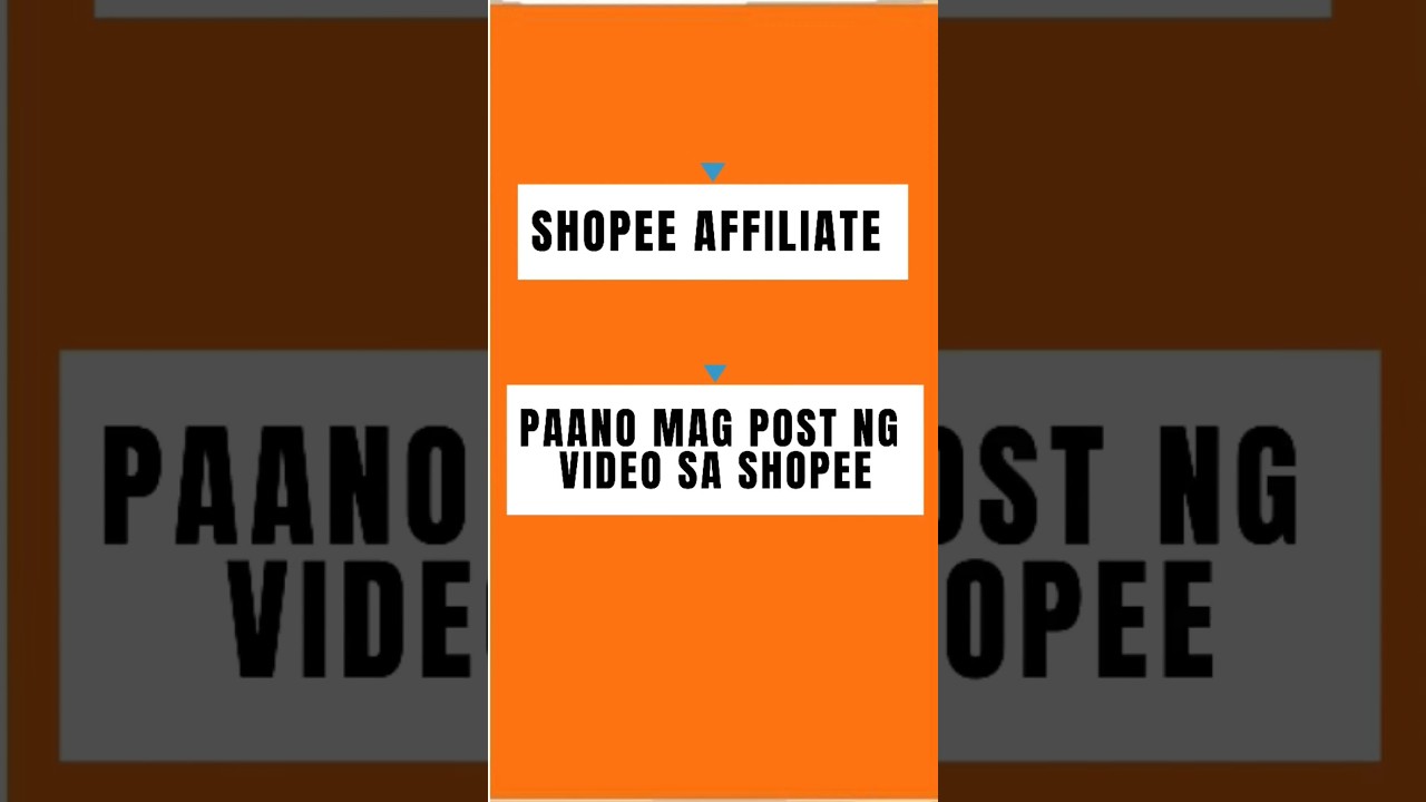 Paano magpost ng video sa Shopee as affiliate #shopeeaffiliate #shopeeambassador