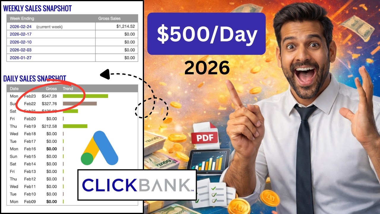 Secret to Make $500/Day on ClickBank Using Google Ads (2026 Step-by-Step)