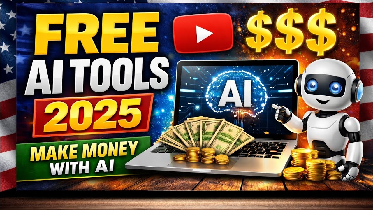 Top 5 FREE AI Tools to Make Money Online in 2025 (No Skills Needed)