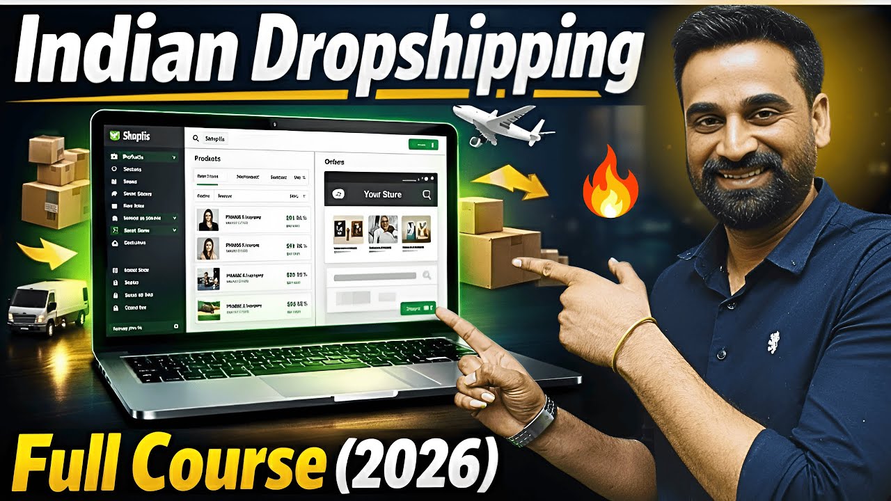 how To Start Dropshipping Business In India | Shopify Dropshipping Tutorial For Beginners 2026