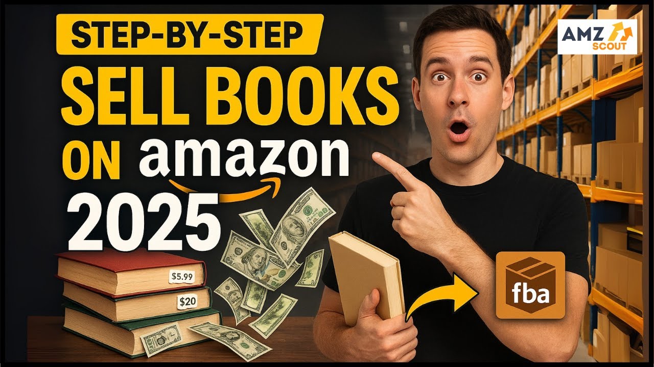 How to Sell Books on Amazon FBA 2025 | Step-by-Step Beginner’s Guide with AMZScout