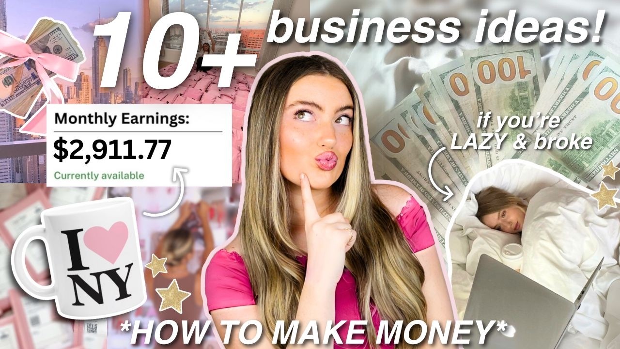 10 small business ideas for *LAZY* students 2025! how to make money (easy & FAST)