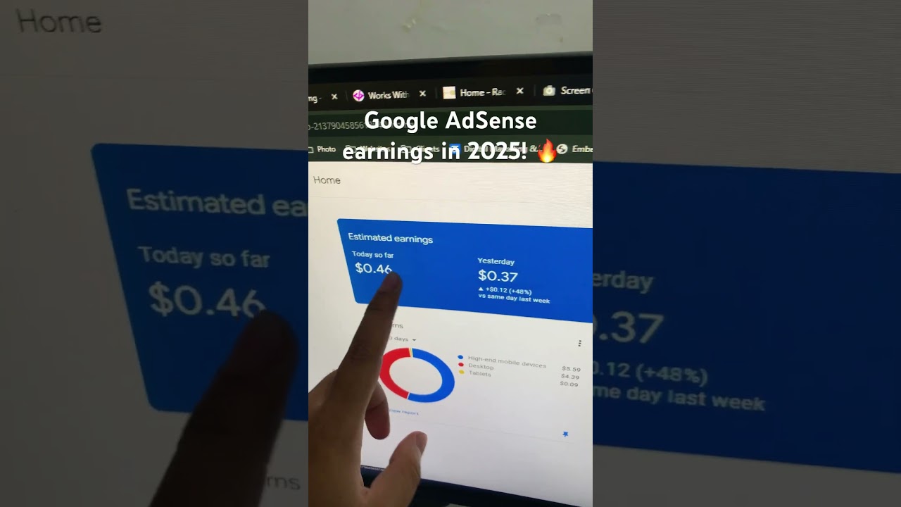 Google AdSense earnings in 2025! Let’s make more #passiveincome this year! #googleadsense