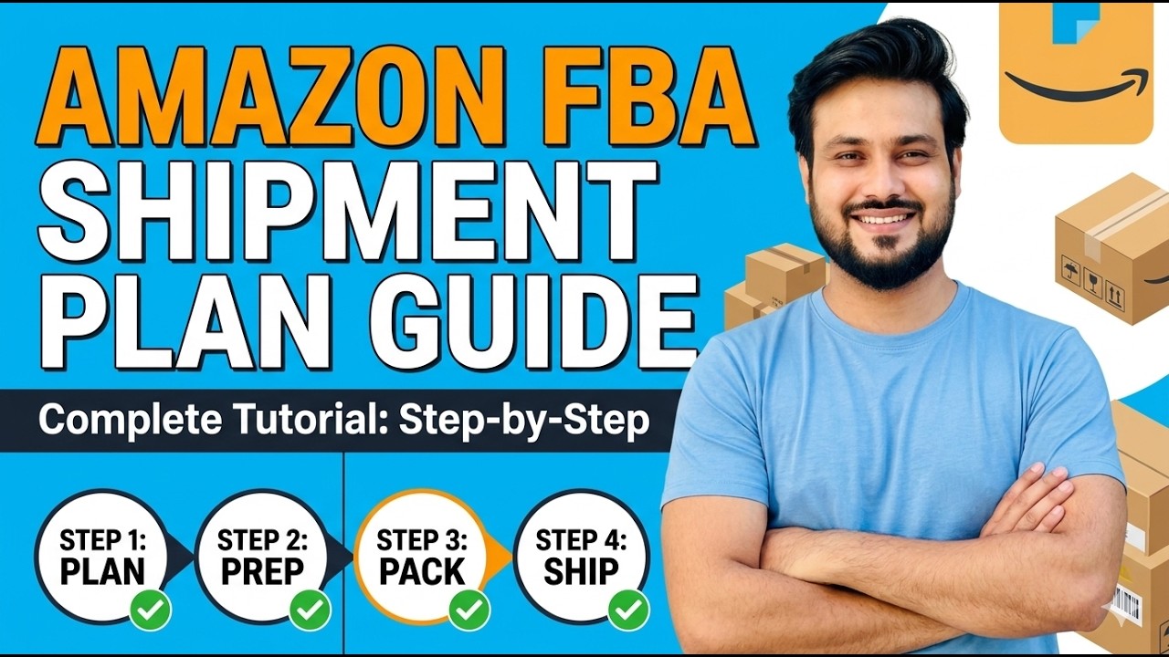 Amazon FBA Shipment Plan 2025 | Complete Step byStep Guide with Live Example (Urdu/Hindi)