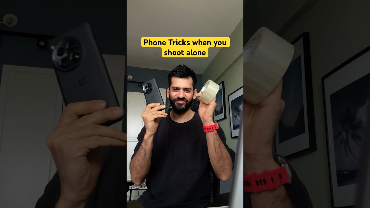 Phone tricks when you are shooting alone